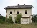 Bahnhof Pulkau in 2008, von der Bahnsteigseite aus gesehen