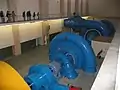 Maschinenhalle mit den beiden Pumpturbinen