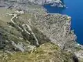 Mirador de Mal Pas und Straße zum Cap