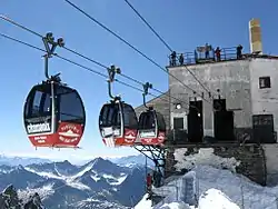 Station auf der Pointe Helbronner