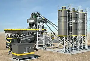 Die Putzmeister Betonmischanlage MT 1.0