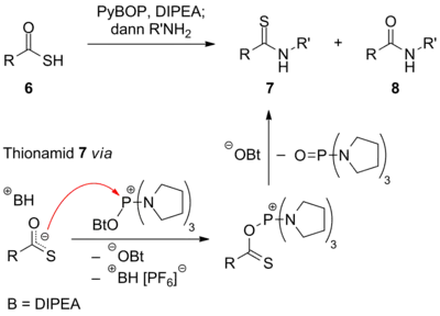 Synthese von Thionamiden mit PyBOP