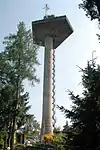 Alter Turm mit außen-liegender Wendeltreppe