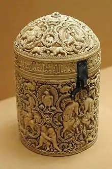 Elfenbeindose, Kalifat von Córdoba, 968 n. Chr.