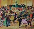 Münchener Fasching, Öl auf Malpappe, 1921, 67 cm × 78 cm