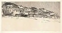 Zurlauben im Schnee (ca. 1920), 230 mm x 450 mm