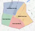 Plan der Quartiers