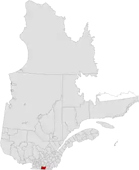 Lage der MRC Brome-Missisquoi