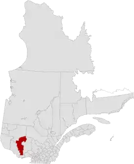 Lage der MRC La Vallée-de-la-Gatineau