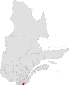 Lage der MRC Memphrémagog