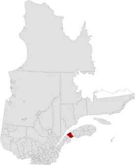 Lage der MRC Rimouski-Neigette