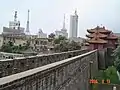 Blick auf die Mauern der Festung