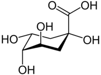 Strukturformel von Chinasäure