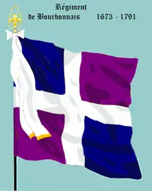 Régiment de Bourbonnais 1673 bis 1791