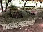 Caldarium, rechts der Heizraum für das warme Wasser