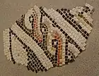 Fragment eines römischen Fußbodenmosaiks, 1968 geborgen