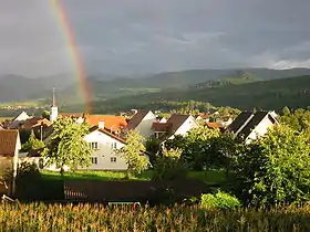 Röschenz unter dem Regenbogen