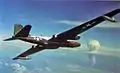 Eine RB-57 Canberra bei der Beobachtung von Hardtack Juniper am Bikini-Atoll im Pazifik