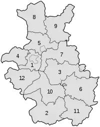 Kreiseinteilung des Regierungsbezirks Detmold 1947–1968