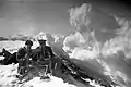 Marineinfanteristen der Baltischen Flotte im vereisten Finnischen Meerbusen,10. Dezember 1942.Archiv RIA Novosti