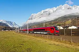 Garnitur als RJ 596 bei Pfarrwerfen