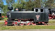 Rumänische Dampflokomotive CFR 704.404 im Freilicht-Dampflokomotiven-Museum Reșița