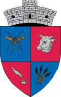 Wappen von Țânțăreni (Gorj)