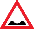 Unebene Fahrbahn