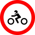 Einfahrverbot für Motorräder