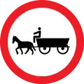 Einfahrverbot für Fuhrwerke