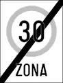 Ende Tempo 30-Zone