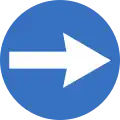 Fahrtrichtung – rechts
