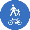 Gemeinsamer Geh- und Radweg