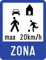 Beginn verkehrsberuhigter Bereich
