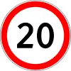 Höchstgeschwindigkeit (20 km/h)