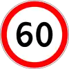 Höchstgeschwindigkeit (60 km/h)