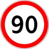 Höchstgeschwindigkeit (90 km/h)