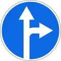 4.1.4Vorgeschriebene Fahrtrichtung – geradeaus und rechts