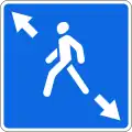 5.19.4 BDiagonaler Fußgängerüberweg (links)