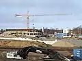 Das Raatin Stadion während des Umbaus im April 2009