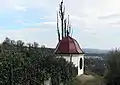 Teehäuschen an der Hangkante im Süden