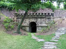 Gießmannscher Tunnel, Ausgangs-Mundloch