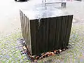 Brunnen mit Eidechse, Hauptstraße 20