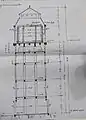 Historischer Plan des Wasserturms