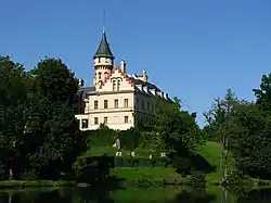 Schloss Raduň, Mährisch-Schlesien (1832 bis 1945 im Besitz der Fürsten Blücher)
