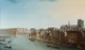 Ansicht der Île de la Cité mit der Kathedrale von Nicolas Raguenet (1752)