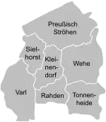 Stadtgliederung von Rahden