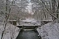 Mühlenteich der ehemaligen Wassermühle Pulverhof