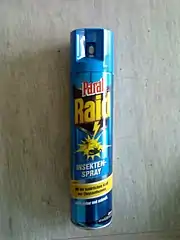 Handelsübliches Insektenspray aus Deutschland