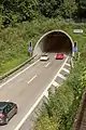 Raischibe Autobahn-Tunnel, Blick Richtung Chur